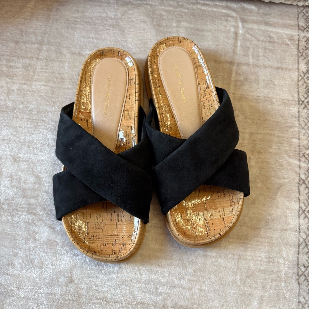 Stuart Weitzman Rosa Sport Slide Sandal size 7 Dust bag included